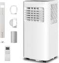 3-in-1 Portable Air Conditioners,10000BTU Portable AC Units Cools 450 Sq.Ft. with 24H Timer Remote Control,Easy Install Kit
