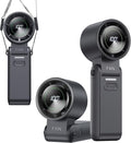 3-in-1 Portable Handheld Turbo Fan-100 Speeds,Powerful 20000 RPM, 12Hrs Cooling, LED Display, 120° Rotation, USB Rechargeable