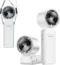 3-in-1 Portable Handheld Turbo Fan-100 Speeds,Powerful 20000 RPM, 12Hrs Cooling, LED Display, 120° Rotation, USB Rechargeable