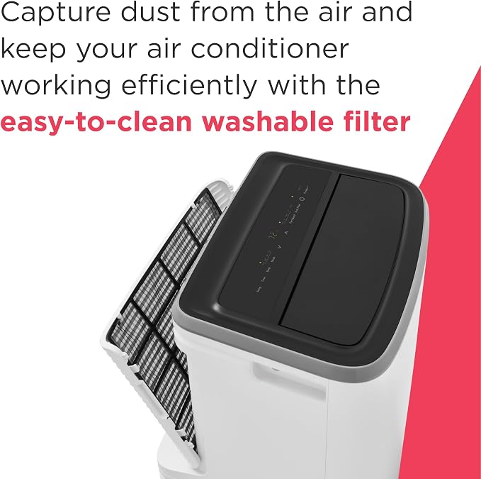 3-in-1 Portable Room Air Conditioner 10,000 BTU (ASHRAE) / 6,500 BTU (DOE), Cools Up to 450 Sq. Ft., Quiet Operation