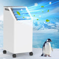 3-IN-1 Windowless Portable Air Conditioner, Evaporative Air Cooler with 90° Oscillation, 3 Speeds, Remote, 1 Gal Water Tank