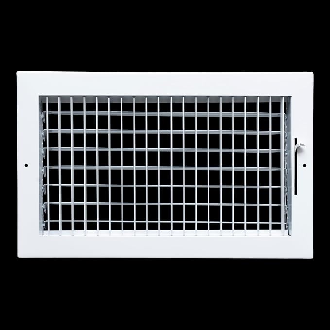 3 Pack] Fits 14x8 Duct Opening Steel Adjustable Air Supply Grille by | Register Vent Cover Grill for Sidewall and Ceiling |
