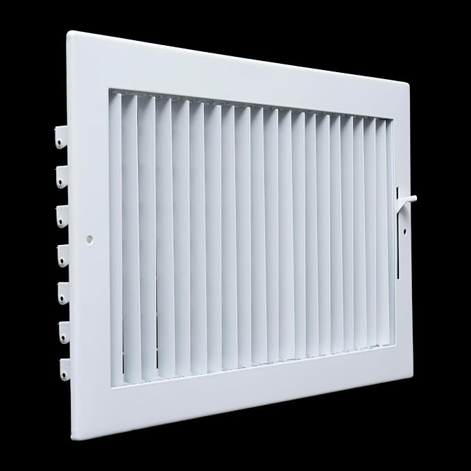 3 Pack] Fits 14x8 Duct Opening Steel Adjustable Air Supply Grille by | Register Vent Cover Grill for Sidewall and Ceiling |