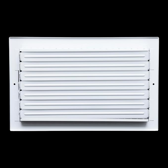 3 Pack] Fits 14x8 Duct Opening Steel Adjustable Air Supply Grille by | Register Vent Cover Grill for Sidewall and Ceiling |