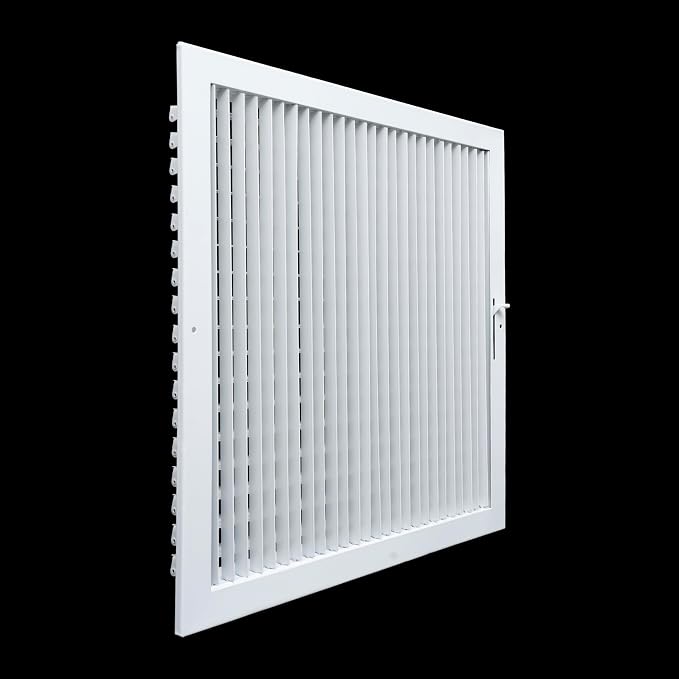 3 Pack] Fits 18x18 Duct Opening Steel Adjustable Air Supply Grille by | Register Vent Cover Grill for Sidewall and Ceiling |