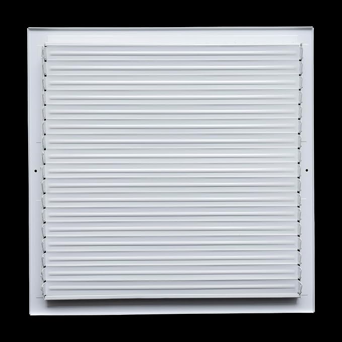 3 Pack] Fits 18x18 Duct Opening Steel Adjustable Air Supply Grille by | Register Vent Cover Grill for Sidewall and Ceiling |
