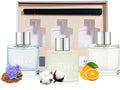 3 Pack Fragrance Diffuser, 50ML Clean Linen Cotton Citrus Aromatherapy Set with 12 Black Fiber Sticks,Air Freshener for
