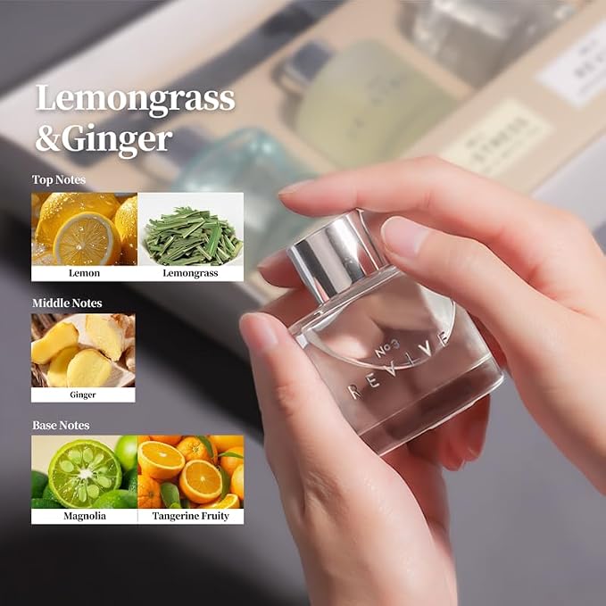 3 Pack Fragrance Diffuser, 50ML Lavender Geranium Jasmine White Tea Lemongrass Ginger Aromatherapy Diffuser Set with 12 Black