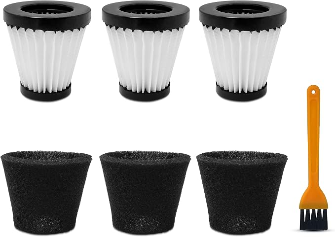 3 Pack Handheld Vacuum Cleaner Filter Compatible with Scorpion Handheld Vacuum Cleaner Style F117, Compare to Part