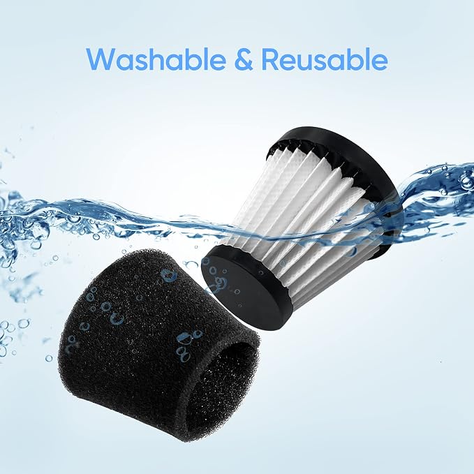 3 Pack Handheld Vacuum Cleaner Filter Compatible with Scorpion Handheld Vacuum Cleaner Style F117, Compare to Part