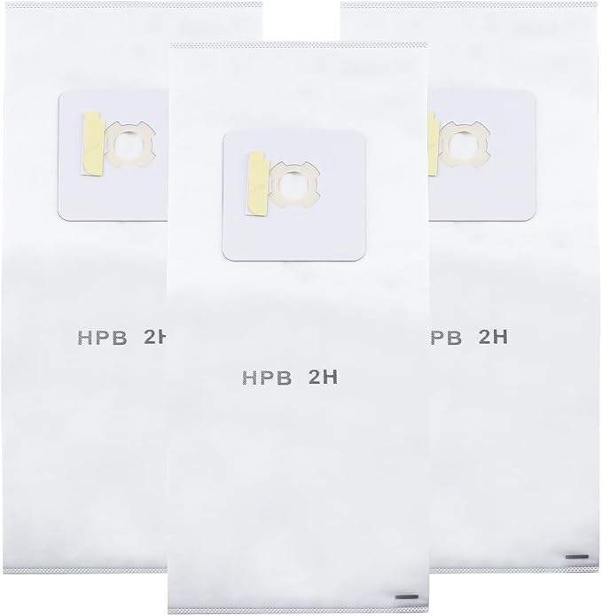 (3 Pack) HPB2H HEPA Central Vacuum Bags Compatible with, AstroVac & Valet - Replacement for H1P, P70, SR36, SR38