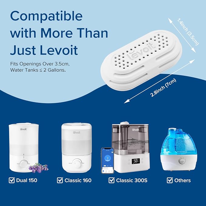 3-Pack Humidifier Demineralization Cartridge, Compatible with All Top Fill Humidifiers, alternate product view 5