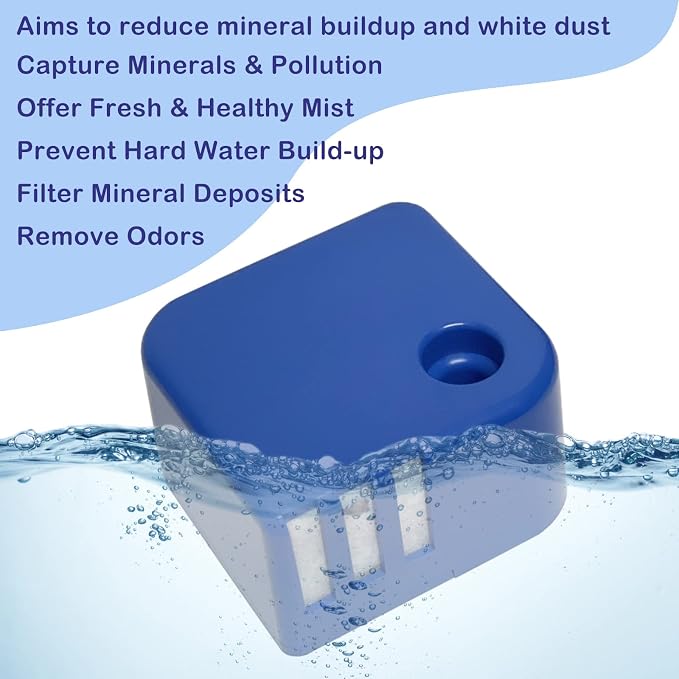 3 Pack PDC51V1 Demineralization Cartridges Compatible with Vick Ultrasonic Humidifier Models V4600, V5100, alternate product