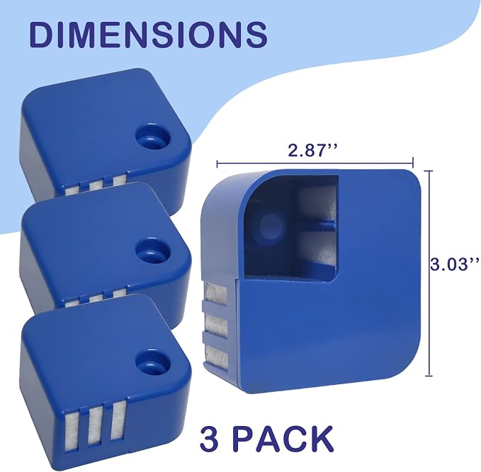 3 Pack PDC51V1 Demineralization Cartridges Compatible with Vick Ultrasonic Humidifier Models V4600, V5100, alternate product