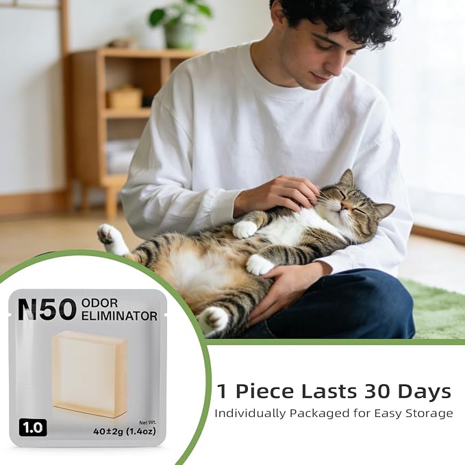 3 Pack Smelling Fresh with N50 Odor Eliminator Exclusive for Max Automatic Self-Cleaning Cat Litter Box, alternate
