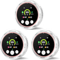3 Pack Smoke Carbon Monoxide Detectors Plug in, 5in1 Portable Carbon Monoxide Detector & Natural Gas Leak Detector Battery