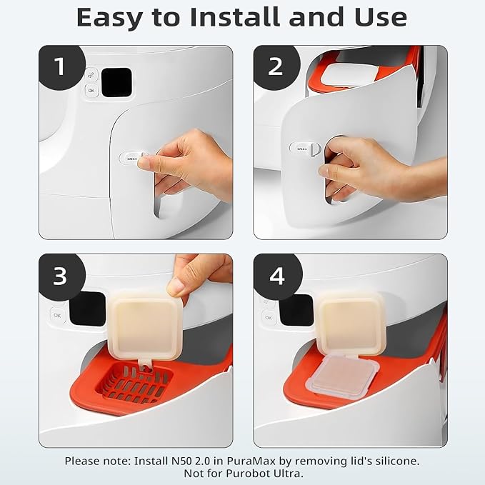 3 Packs Smelling Fresh with N50-2.0 Odor Eliminator Exclusive for Max Automatic Self-Cleaning Cat Litter, alternate view