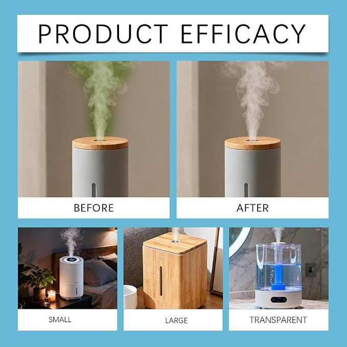 3 Pcs Humidifier Cleaner Drops – Water Treatment for Mineral Buildup & Removal, alternate product view 6