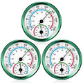 3 Pcs Indoor Outdoor Thermometer 2 in 1 Mini Home Temperature Humidity Hygrometer Monitor Gauge for Home Offices Wall