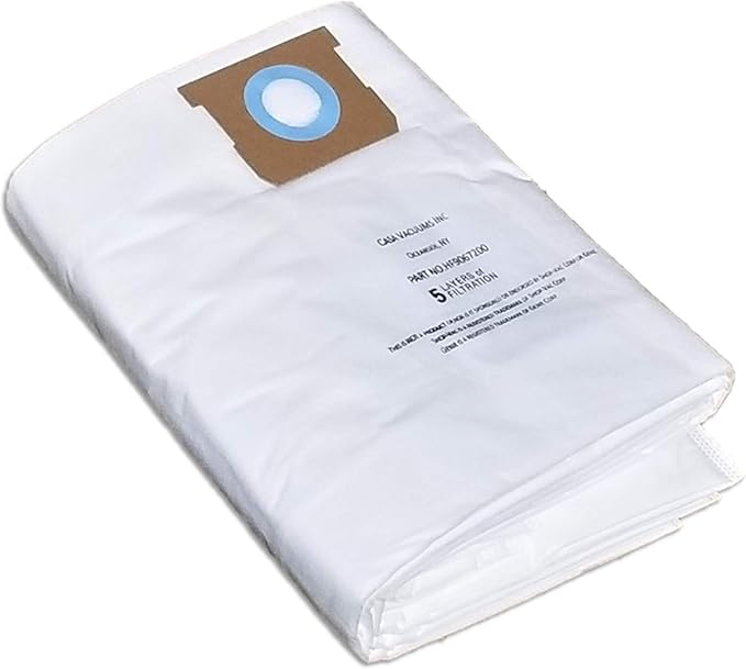 3 Replacement HEPA Bags for 10-14 Gallon Units. Replaces Type I + Type F 9067200 High Efficiency 9066200 Standard