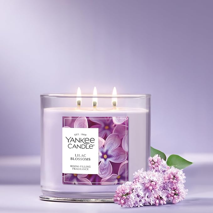3-Wick Candle Jar, Lilac Blossoms, Scented Candle, 14.5 oz, Plant Wax Blend, Up to 40 Hours Burn Time, Gift, alternate