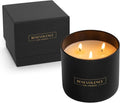 3 Wick Candle, Rose & Sandalwood Large Scented Candle | Soy Candles | Gifts for Women and Men | Home Fragrance | Aromatherapy