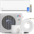 30,000 BTU Ductless Mini Split Air Conditioner & Heat Pump – 22.3 SEER2 – 16FT Installation Kit Included – 230V Inverter