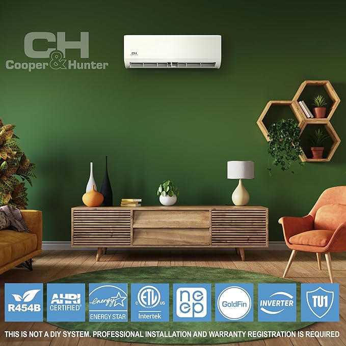 30,000 BTU Ductless Mini Split Air Conditioner & Heat Pump – 22.3 SEER2 – 16FT Installation Kit Included – 230V Inverter