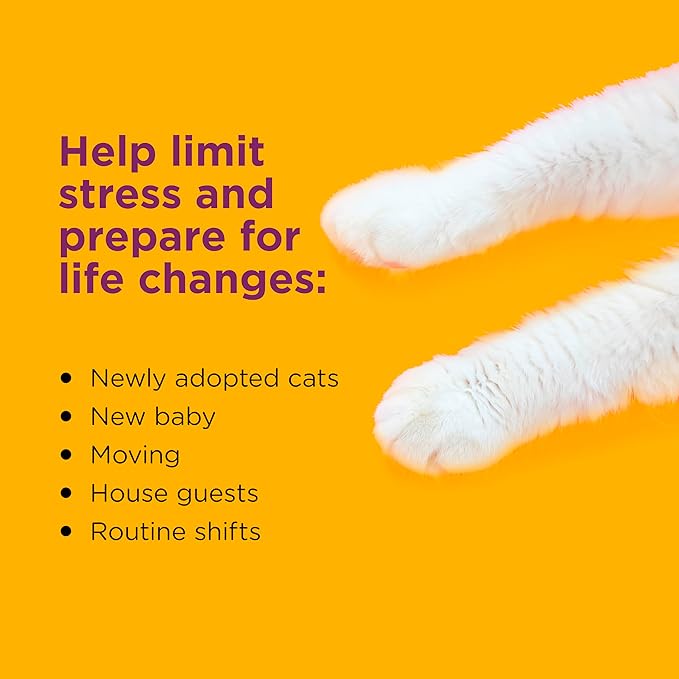 30 Day Starter Kit: 1 Cat Calming Diffuser & 1 Refill; Cat Pheromones Help Anxiety; Reduce Stress, Urine Marking, Scratching