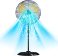 30" High Velocity Outdoor Pedestal Fan Oscillating, 9600CFM Industrial Standing Fan Heavy Duty, 3-Speed, Adjustable Height