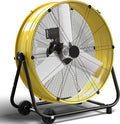 30 Inch Industrial Drum Fan, 14000 CFM High Velocity Floor Fan, Heavy Duty, 3-Speed, 360° Fully Adjustable Tilt, Portable