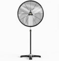 30 Inch Industrial Pedestal Fan,8600CFM High Velocity and Heavy Duty Standing Fan, Metal Fan with One-touch Oscillating