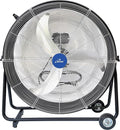 30 Inches High Velocity Drum Fan Industrial, Commercial, Air Circulator for Garage, Shop, Patio, Barn, Greenhouse, Speed
