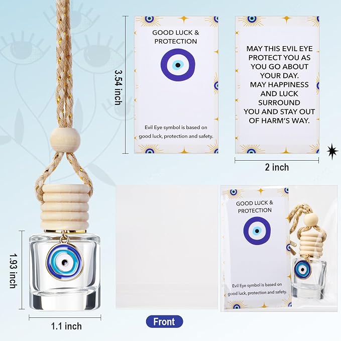 30 Pack Employee Appreciation Gift Hanging Car Air Freshener Diffuser Bottles Empty Bulk Essential Oil Perfume Car Diffuser