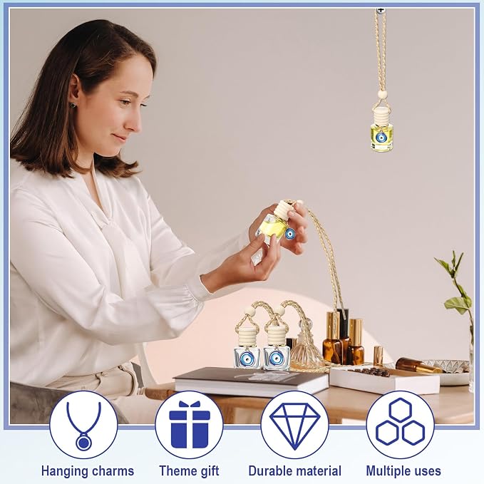 30 Pack Employee Appreciation Gift Hanging Car Air Freshener Diffuser Bottles Empty Bulk Essential Oil Perfume Car Diffuser