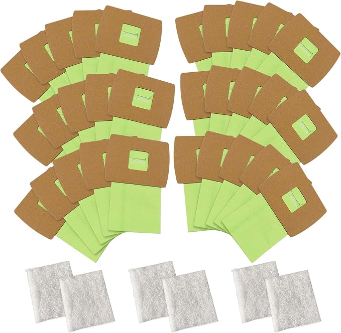 30 Pack Type BB Canister Bags Replacement Fit for Oreck XL Canister Vacuum bags Buster B,PKBB12DW BB180 BB280 BB850 BB870