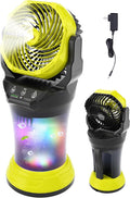 30000mAh Misting Fan Portable Battery Powered Fan with 2L Water Tank,Portable Mist Cooling Fans for Outdoor Camping Tent