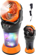 30000mAh Misting Fan Portable Battery Powered Fan with 2L Water Tank,Portable Mist Cooling Fans for Outdoor Camping Tent