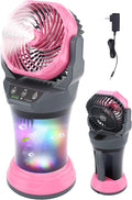 30000mAh Misting Fan Portable Battery Powered Fan with 2L Water Tank,Portable Mist Cooling Fans for Outdoor Camping