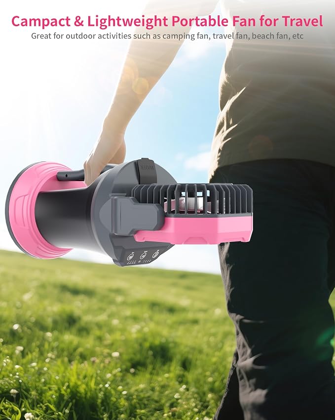 30000mAh Misting Fan Portable Battery Powered Fan with 2L Water Tank,Portable Mist Cooling Fans for Outdoor Camping