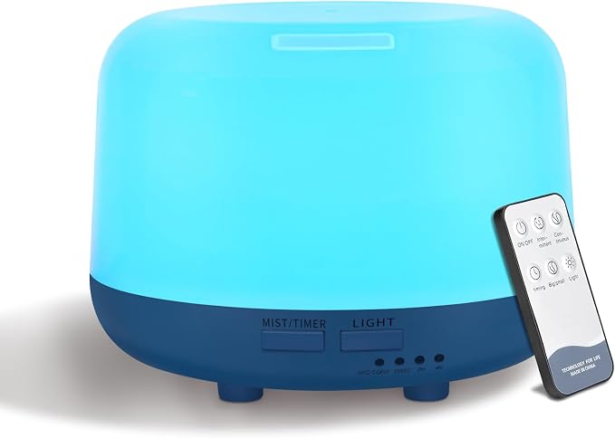 300ML Essential Oil Diffuser with Remote Control, 7 LED Color Changing Light,Ultrasonic Cool Mist Scent Humidifier, product