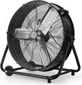 30Inch Industrial Drum Fan,14000CFM Heavy Duty Floor Fan, Powerful 3-Speed Air Circulator with 360° Tilt Castors,550W High