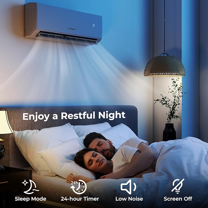 30k Dual 2 Zone Mini Split Air Conditioner, 23 SEER2 7000 BTU+ 9000 BTU, 208-230V, alternate product view 7
