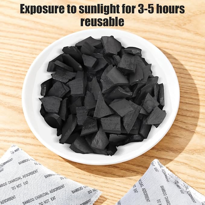 30Pcs Activated Charcoal Bags Multi-Use Charcoal Odor Absorber Air Freshener Shoe Deodorizer for Home Car Cabinet, alternate