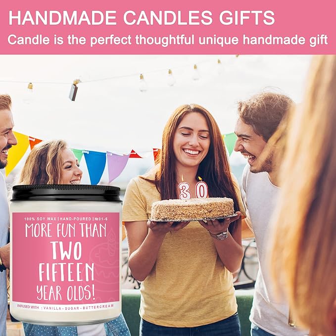 30th Birthday Gifts for Women, Perfect Birthday Present, Funny Presents for Mom, Friends, Wife, Sister, 7oz Vanilla