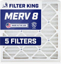 30x32x2 Air Filter | 5-PACK | MERV 8 HVAC Pleated A/C Furnace Filters | MADE IN USA | Actual Size: 29.5 x 31.5 x 1.75"