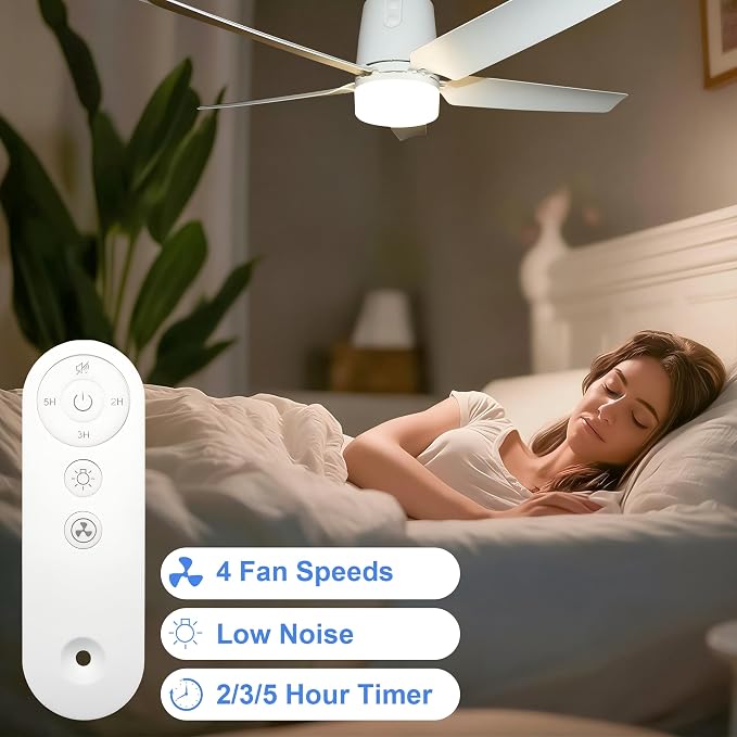 31.5" Gazebo Fans Outdoor Hanging, Canopy Fan with Light 3000-6500K, Portable Plug in Ceiling Fan with Remote, Hook, Great