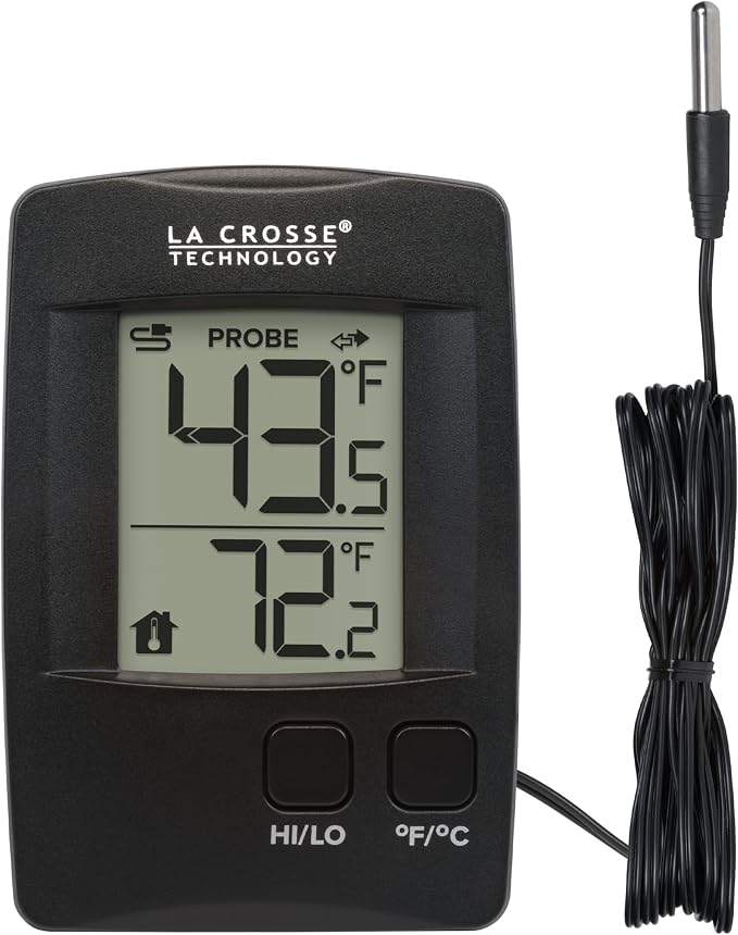 314-1410 Battery Operated Digital Thermometer with Wired Probe, product image