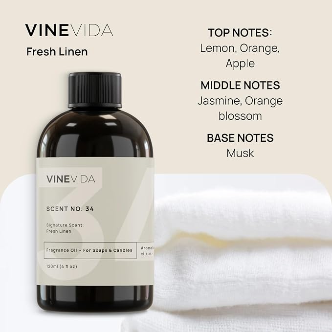 [32 Fl Oz] Fresh Linen Diffuser Oil - Hotel Fragrance, Cold Air Diffuser - Hotel Oil Scents - Home Scent, alternate product