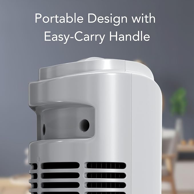 32-Inch Oscillating Tower Fan – Ultra- Bladeless Design with 3 Speeds, alternate product view 5